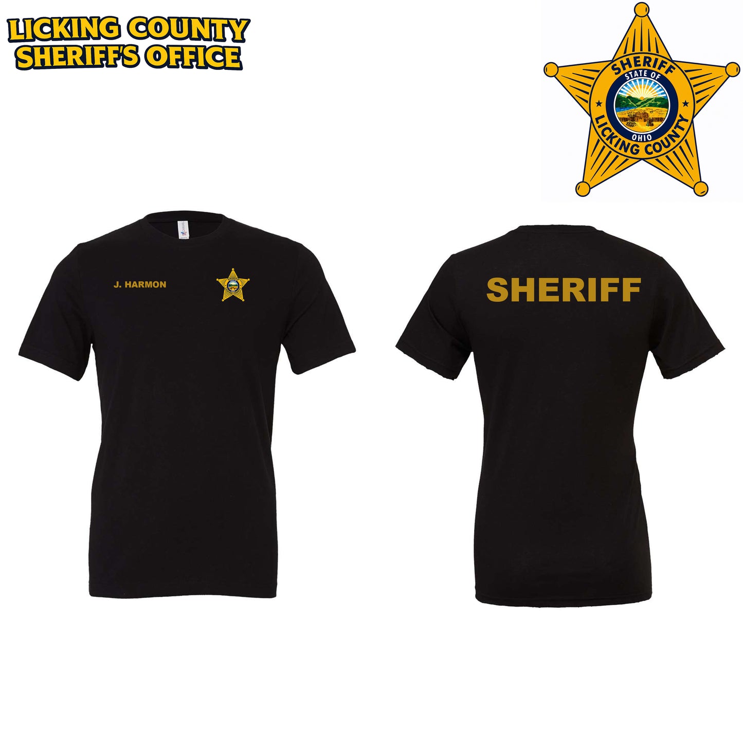 Licking County Sheriff's Office CVC Jersey Tee